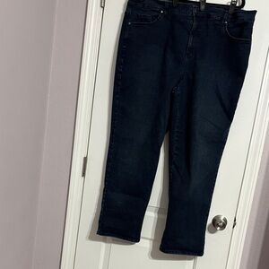 Gloria Vanderbilt Dark Blue Straight Leg Jeans